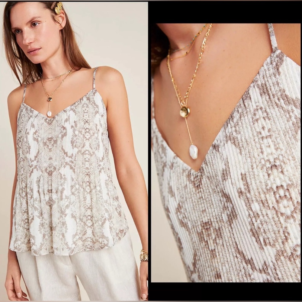 Anthropologie RO & DE Lizette Snake Print Cami Tank Size Med‎